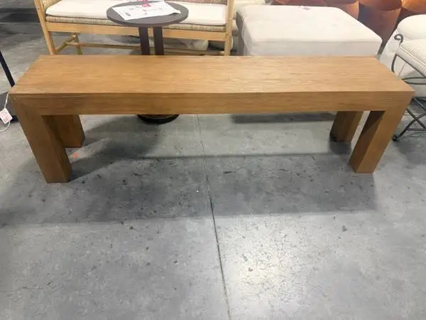Plank And Beam Modern Brown Dining Bench 61 Brand New