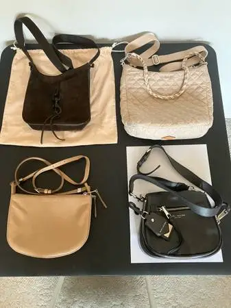 DESIGNER BAGS, Genuine Ladies leather shoulder - 4 different