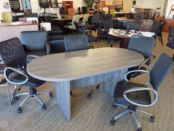 Grey Conference Meeting room Office Furniture Table & chairs Package