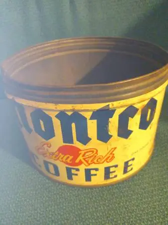 Old coffee tin from Philadelphia PA Montco coffee