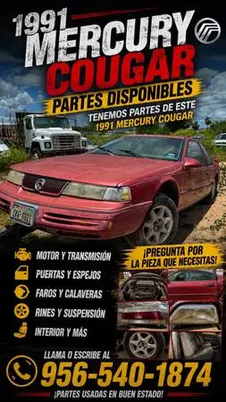 1991 MERCURY COUGAR #AA3139