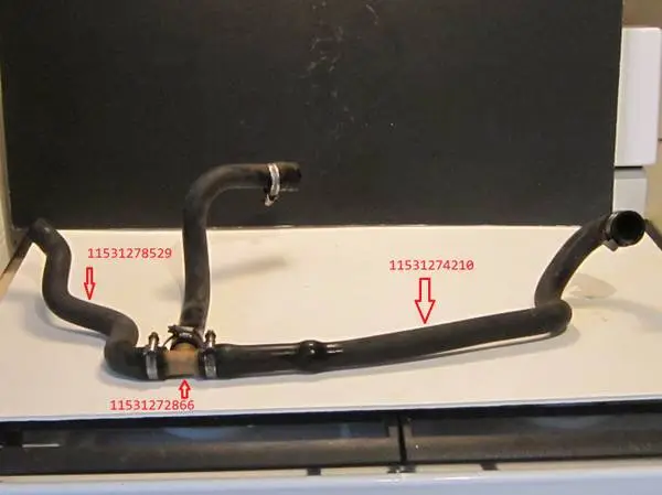 BMW 5 Series E28 E34 535i Cooling System Water Hoses