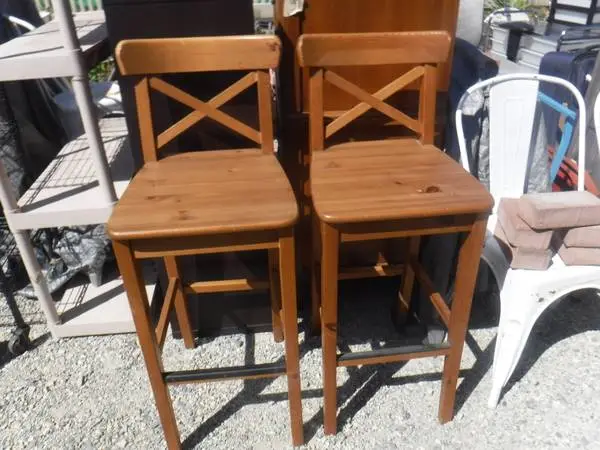 2 Tall Ikea Chairs with Seats 29High