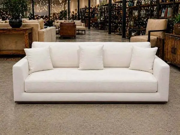 Moes Rue Sleeper Sofa Off White