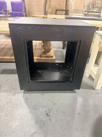 Byblight Kerlin 23.62 Black Rectangular Wood End Table Nightstand