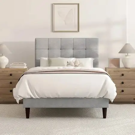 Twin Gray Platform Bed - New in Box