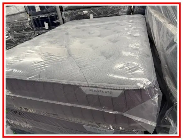 QUEEN SIZE PURPLE LUXE REJUVENATE MATTRESS & BOX SPRING BED SET