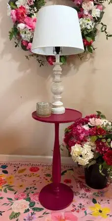 Cute Hot Pink Side Table-PRICE REDUCED!