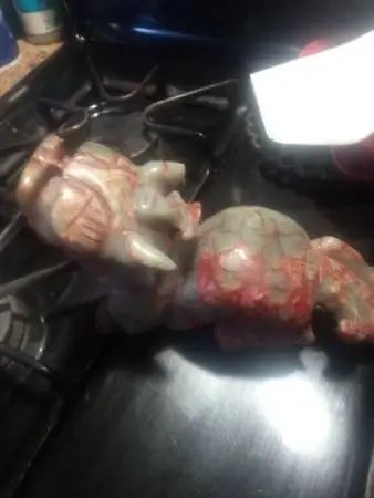 Old Chinese jade foo dog lion