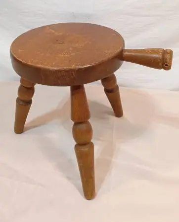 Vintage 3 - Legged Wood Milking Stool