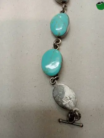 Sterling silver and turquoise jewelry...