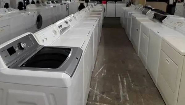 Washer, dryer, refrigerator, stove units