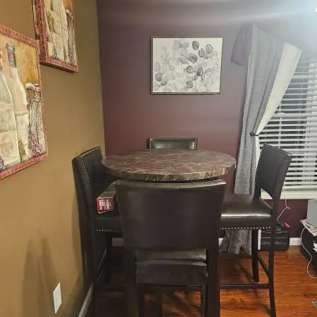 4 PIECE MARBLE PUB KITCHEN SET