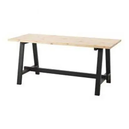 IKEA SÄLLSKAP Dining table/large desk solid pine L67”*W28”*H29”(address i