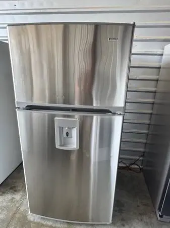 Kenmore Refrigerator  top bottom door stainless steel