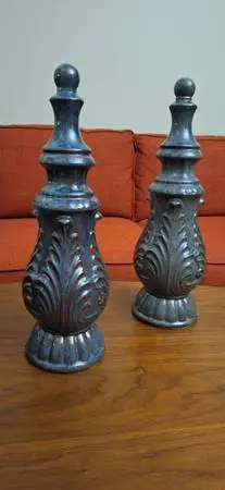 Decoration Accent Home Décor Glazed Ceramic 17 Finial/Tall Statues.