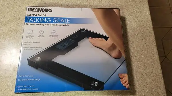 Bathroom Scale- Extra wide talking scale - brand new