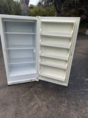18 cubic upright freezer (free local delivery)