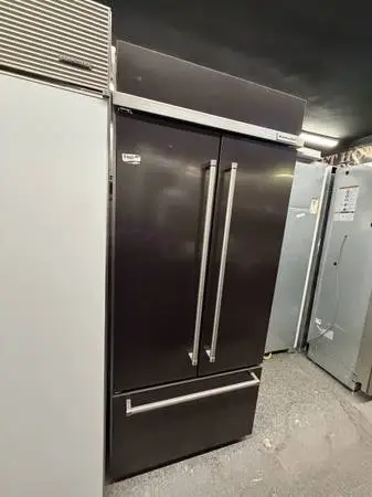 Black-Stainless KitchenAid Refrigerator LED Lighting