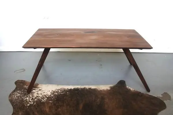 Modern Walnut Coffee Table – Angular Scandinavian Style Design