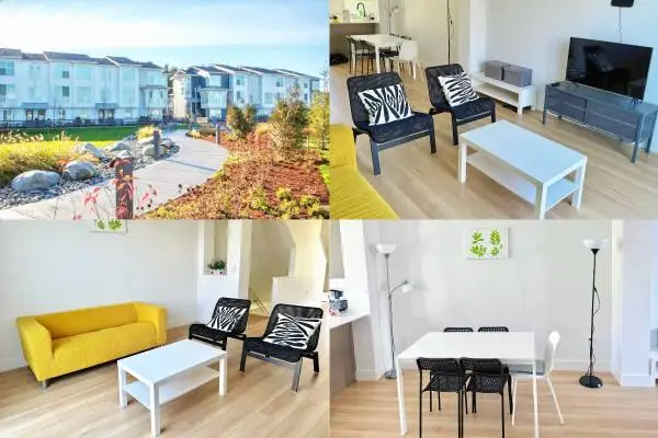 2+Den Furnished Like New Garden View Townhome