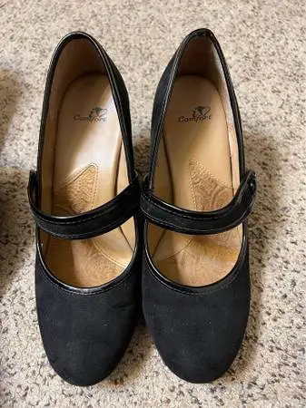Suede Mary Jane comfort High heels size 6