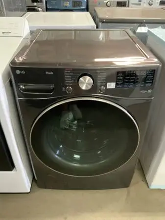 **LG BLACK STEEL 4.5 CU FT FRONT LOAD SINGLE WASHER**ON SALE NOW**