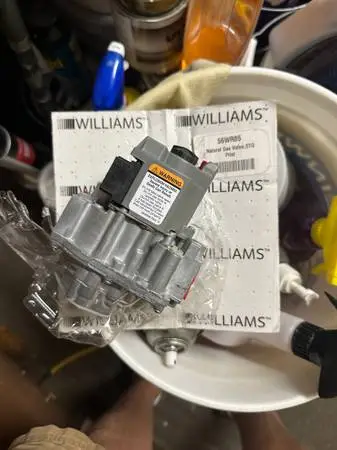 Gas valve for a William heater