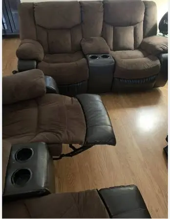 6 pc mix / match RECLINING SECTIONAL w/drink holders/usb see all Picts