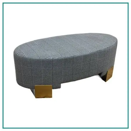 Jay Jeffers Design Glen Plaid Ottoman