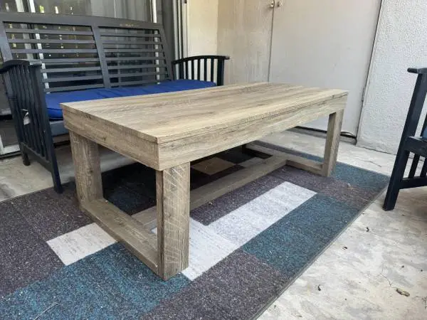 Grey Rectangle Coffee Table