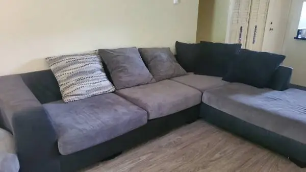Swivel chair & L shape couch