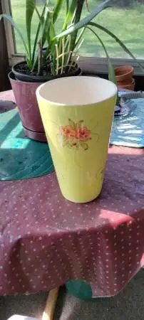 Great yellow flower vase