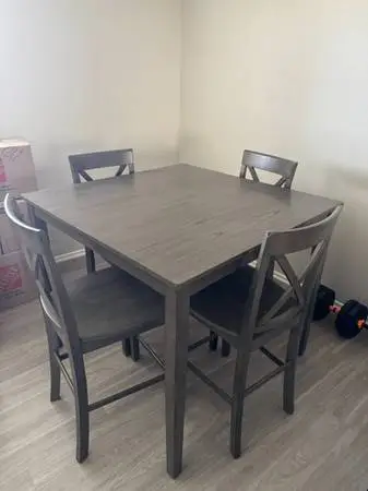 Kitchen Table & 4 Chairs Set