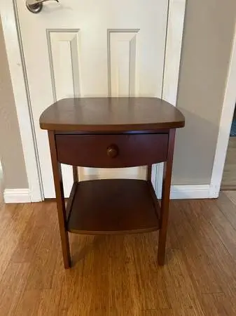 Accent Table with Drawer and Shelf
