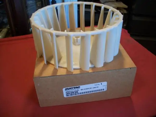 Matag Dryer Blower Wheel #303836, New!