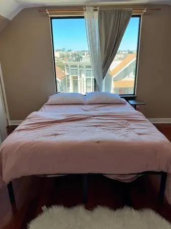 LIKE NEW QUEEN MATTRESS AND BED FRAME