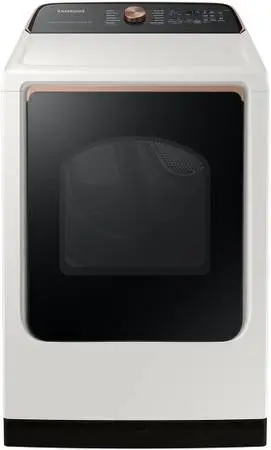 Samsung - 7.4 Cu. Ft. Smart Electric Dryer with Steam + Sensor Dryer