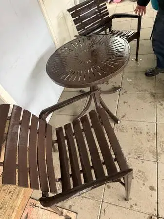 Patio table and 2  chairs