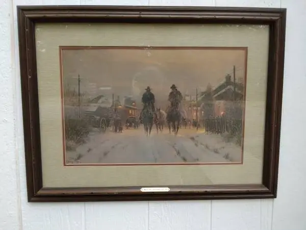 G. Harvey When The Lonesomes Sets In Lithograph
