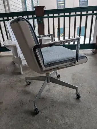 1960s Krueger Swivel Desk Armchair MCM mid century modern chair