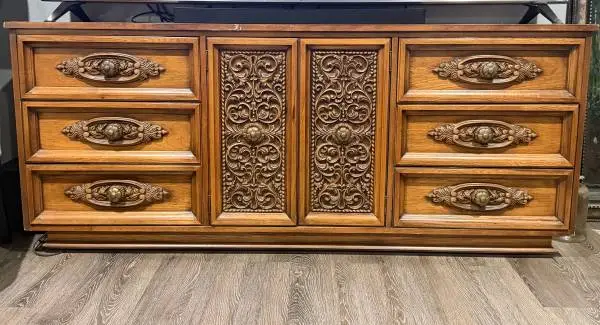 Solid Wood Vintage Dresser / Buffet / Media Console