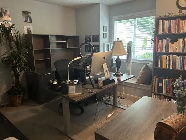 Entire Office Suite of Furniture, Newport Gray