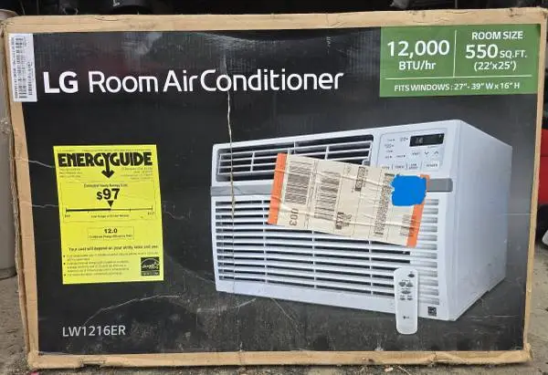 NIB - LG Room Air Conditioner 12000 BTU