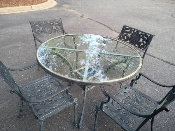 high end patio furniture set Needed gone