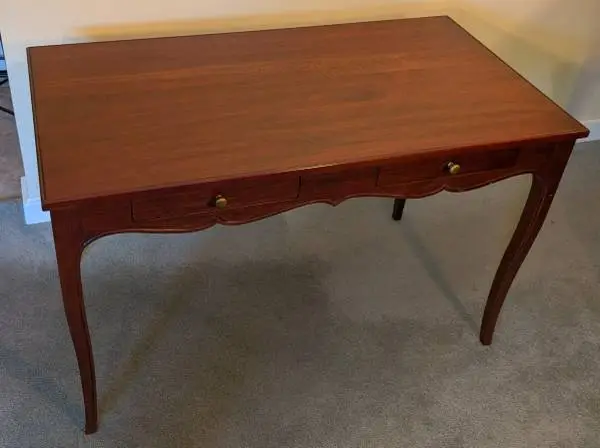 Handcrafted Wright Table Co. French Provincial Writing Desk