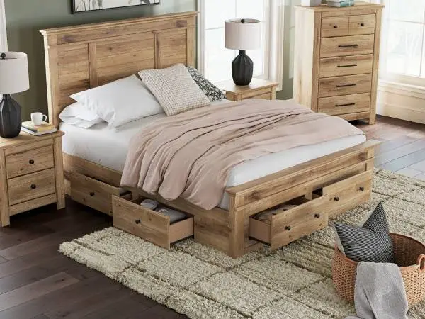 New platform bed with 6 storage drawers - twin, full, queen or king