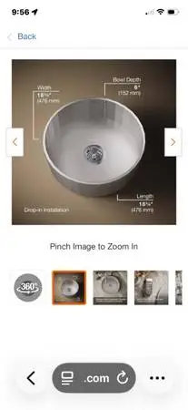 Kohler Brinx bar sink