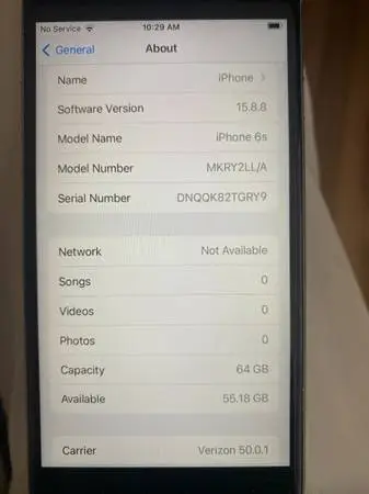 iPhone 6s - 64GB - Unlocked A1688 $60