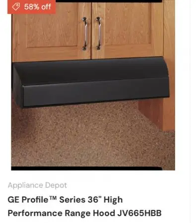 Scratch and Dent GE Profile™ Series 36 High Performance Hood JV665H